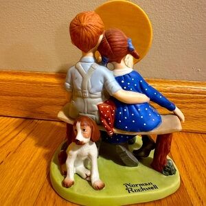 Norman Rockwell porcelain collectible figurine “Young Love”